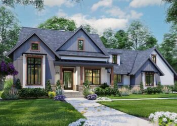 Modern Farmhouse Plan – 1,486 Sq Ft, 3 Bedrooms, 2 Bathrooms