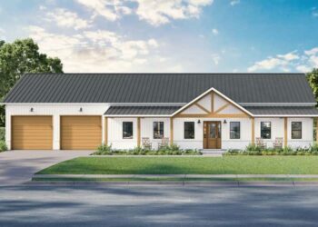 Modern Barndominium Plan – 2,372 Sq Ft, 3 Bedrooms, 2.5 Bathrooms