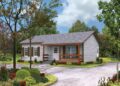 Country House Plan – 864 Sq Ft, 2 Bedrooms, 1 Bathroom