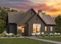 2-Bedroom Traditional Cottage House Plan – 967 Sq Ft, Vaulted Living Space