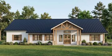 Modern Barndominium Plan – 2,910 Sq Ft, 3 Bedrooms, 3 Bathrooms