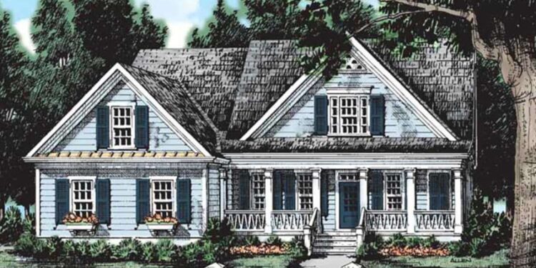Country House Plan – 2,024 Sq Ft, 3 Bedrooms, 2.5 Bathrooms