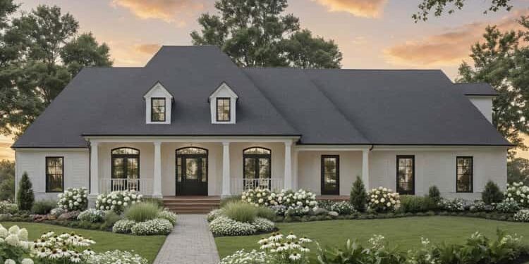 French Country House Plan – 2,884 Sq Ft, 4 Bedrooms, 3.5 Bathrooms