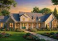 Expansive Modern Farmhouse House Plan with 4 Beds and Outdoor Living