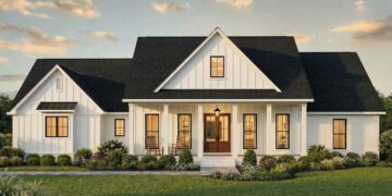 Modern Farmhouse Plan – 2,166 Sq Ft, 4 Bedrooms, 2.5–3.5 Bathrooms