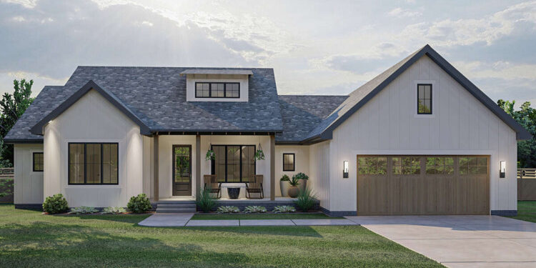 Modern Farmhouse Plan – 2,083 Sq Ft, 3–5 Bedrooms, 2.5 Bathrooms