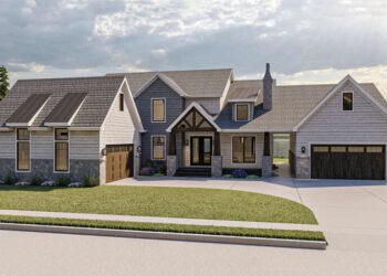 Lakefront House Plan – 4,111 Sq Ft, 4 Bedrooms, 4 Bathrooms