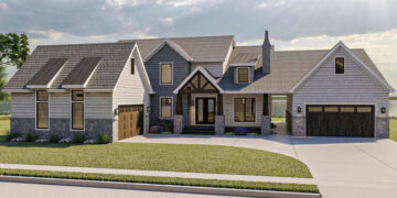 Lakefront House Plan – 4,111 Sq Ft, 4 Bedrooms, 4 Bathrooms