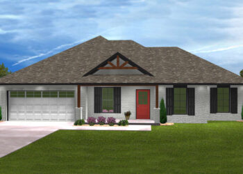 Traditional House Plan – 1,611 Sq Ft, 4 Bedrooms, 2 Bathrooms