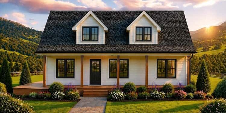 Country Farmhouse Plan – 1,176 Sq Ft, 2 Bedrooms, 1.5 Bathrooms