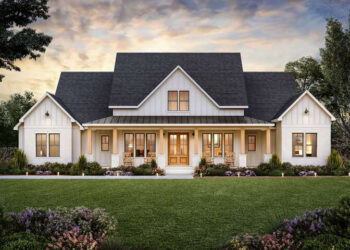Modern Farmhouse Plan – 2,841 Sq Ft, 4 Bedrooms, 3.5 Bathrooms