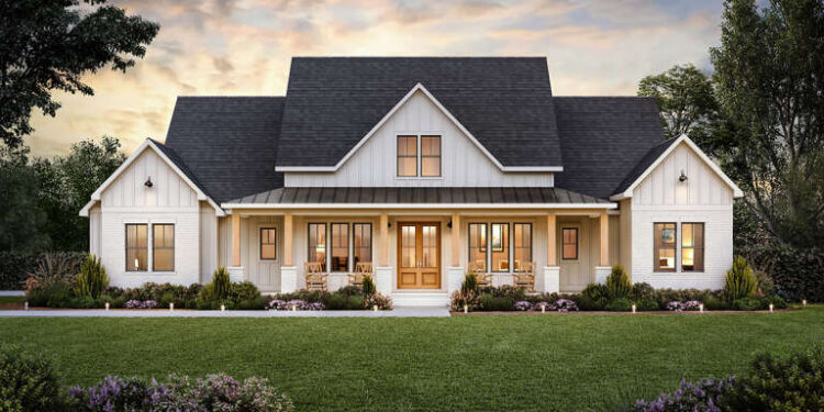 Modern Farmhouse Plan – 2,841 Sq Ft, 4 Bedrooms, 3.5 Bathrooms