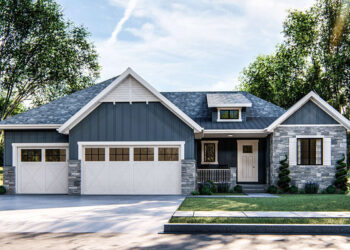 Ranch House Plan – 2,027 Sq Ft, 3 Bedrooms, 2.5 Bathrooms