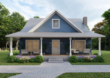 Cottage House Plan – 1,675 Sq Ft, 2 Bedrooms, 2.5 Bathrooms