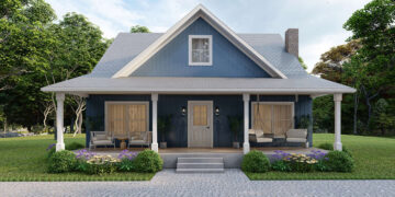 Cottage House Plan – 1,675 Sq Ft, 2 Bedrooms, 2.5 Bathrooms