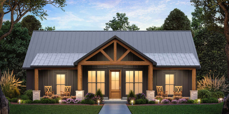 Modern Farmhouse Plan – 1,677 Sq Ft, 3 Bedrooms, 2 Bathrooms