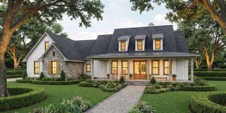 Modern Farmhouse Plan – 2,093 Sq Ft, 3 Bedrooms, 2.5 Bathrooms