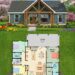 Modern Farmhouse Plan – 1,371 Sq Ft, 3 Bedrooms, 2 Bathrooms