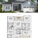 Cottage House Plan – 1,841 Sq Ft, 4 Bedrooms, 3 Bathrooms
