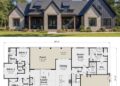 Modern Transitional House Plan – 2,471 Sq Ft, 4–5 Bedrooms, 3 Bathrooms