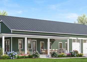 Barndominium Plan – 2,500 Sq Ft, 4 Bedrooms, 3 Bathrooms