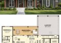 3-Bed Acadian Home Plan with Bonus Over Carport – 1,900 Sq Ft