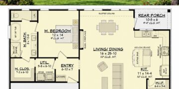 Modern Farmhouse Plan – 1,579 Sq Ft, 3 Bedrooms, 2 Bathrooms