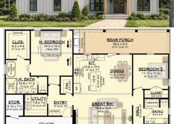 European Plan – 1,690 Sq Ft, 3 Bedrooms, 2 Bathrooms