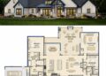 Modern Farmhouse Plan – 4,090 Sq Ft, 4 Bedrooms, 5 Bathrooms