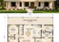 Modern Farmhouse Plan – 1,716 Sq Ft, 3 Bedrooms, 2 Bathrooms
