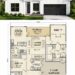 Traditional Plan – 1,588 Sq Ft, 3 Bedrooms, 2 Bathrooms