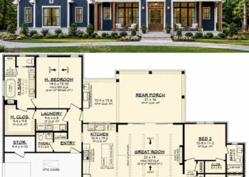Modern Farmhouse Plan – 2,143 Sq Ft, 3 Bedrooms, 3.5 Bathrooms