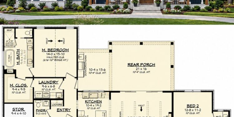 Modern Farmhouse Plan – 2,143 Sq Ft, 3 Bedrooms, 3.5 Bathrooms