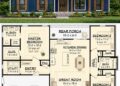 Modern Farmhouse Plan – 1,398 Sq Ft, 3 Bedrooms, 2 Bathrooms
