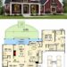 Modern Farmhouse Style Home Plan – 3 Bedroom Design with Study, Vaulted Great Room and Rear Patio Spa