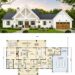 2070 Sq. Ft. Modern Farmhouse Plan with 3 Bedrooms, 3.5 Bathrooms, and Expansive Porch Living