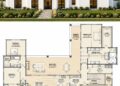 3853 Sq. Ft. Modern Transitional Plan with 4 Bedrooms, 4.5 Bathrooms, and 3-Car Garage