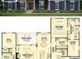 2358 Sq. Ft. Craftsman Plan with 3 Bedrooms, 2.5 Bathrooms, Bonus Room, and Spacious Porch Living