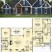 2358 Sq. Ft. Craftsman Plan with 3 Bedrooms, 2.5 Bathrooms, Bonus Room, and Spacious Porch Living