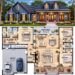 1500 Sq. Ft. French Country Plan with 3 Bedrooms, 2 Bathrooms, and Open Family Living