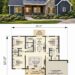 1343 Sq. Ft. Modern Farmhouse Plan with 3 Bedrooms, 2 Bathrooms, and Efficient One-Story Living