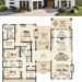 2681 Sq. Ft. Modern Transitional Plan with 3 Bedrooms, 2.5 Bathrooms, and 4-Car Garage
