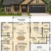 1521 Sq. Ft. Country Plan with 3 Bedrooms, 2 Bathrooms, and Split Bedroom Living