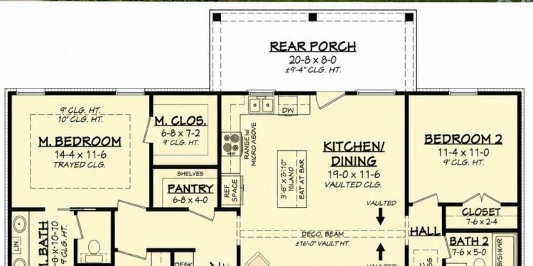 1526 Sq. Ft. Modern Farmhouse Plan with 3–4 Bedrooms, 2 Bathrooms, and Flexible Bonus Space