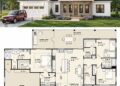 1660 Sq. Ft. Modern Farmhouse Plan with 3–4 Bedrooms, 2 Bathrooms, Bonus Room, and Spacious Porch Living