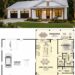 1280 Sq. Ft. Barndominium Plan with 2 Bedrooms, 2 Bathrooms, and Open Rustic Living