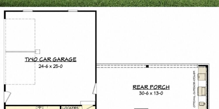 2201 Sq. Ft. Modern Farmhouse Plan with 3 Bedrooms, 2.5 Bathrooms, Bonus Room, and Vaulted Great Room