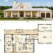 2238 Sq. Ft. Farmhouse Plan with 4 Bedrooms, 3.5 Bathrooms, Bonus Space, and Open Family Living