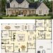 2800 Sq. Ft. Modern Farmhouse Plan with 5 Bedrooms, 3.5 Bathrooms, Flex Room, and Bonus Space