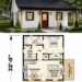 624 Sq. Ft. Cabin Plan with 1–2 Bedrooms, 1 Bathroom, and Cozy Open Living